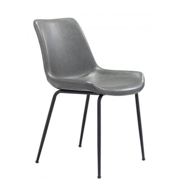 Silla Brinng Classic | Asiento tapizado en Vinipiel | Patas metálicas | Diseño moderno | Silla de comedor