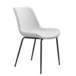 Silla Brinng Classic | Asiento tapizado en Vinipiel | Patas metálicas | Diseño moderno | Silla de comedor
