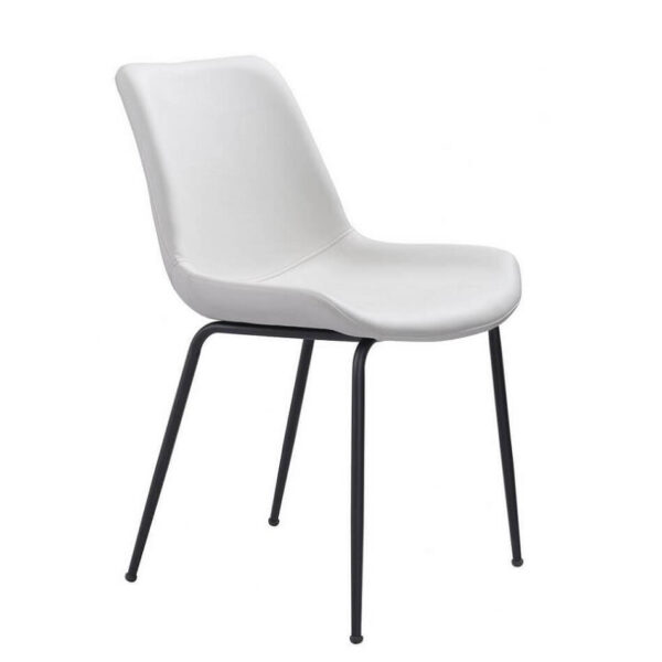 Silla Brinng Classic | Asiento tapizado en Vinipiel | Patas metálicas | Diseño moderno | Silla de comedor