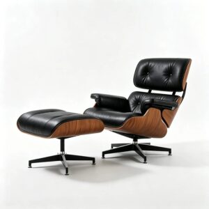 Sillon Eames Lounge Style 100% Cuero importado