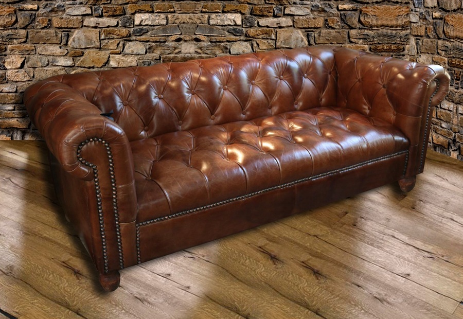 Sillón Capitone Loveseat  Chesterfield - 100% Cuero
