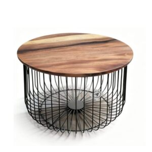 Mesa de Centro Romana - Diseño moderno en madera sólida.
