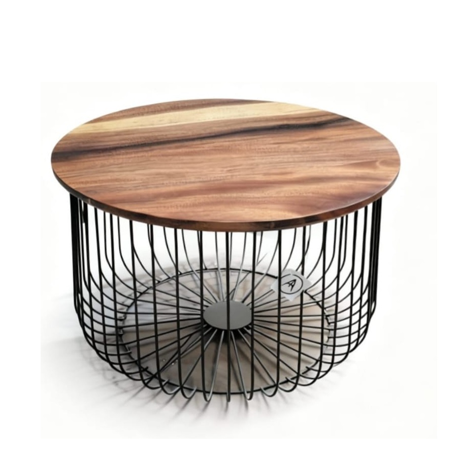 Mesa de Centro Romana - Diseño moderno en madera sólida.