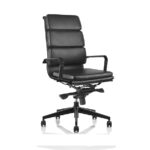 Silla Estilo Eames Soft Pad Black Respaldo Alto