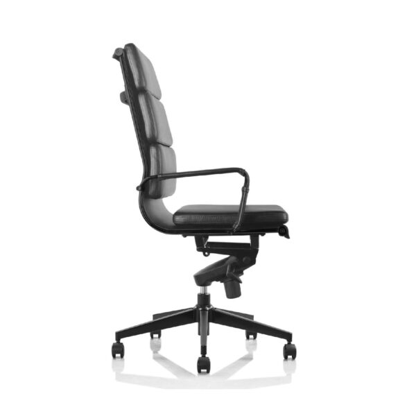 Silla Estilo Eames Soft Pad Black Respaldo Bajo