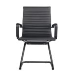 Silla Oficina Estilo Eames Base Trineo Black