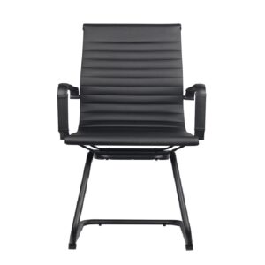 Silla Oficina Estilo Eames Base Trineo Black