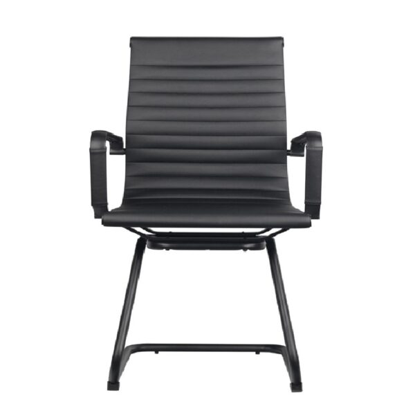 Silla Oficina Estilo Eames Base Trineo Black