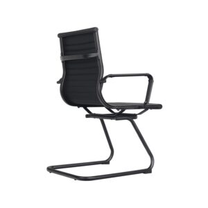 Silla Oficina Estilo Eames Base Trineo Black atras – P650