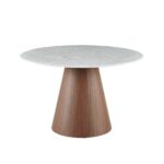 Mesa Comedor redonda  120 cm Siena cubierta de Ceramica