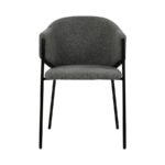 Silla Ninja | Asiento tapizado en microfibra | Patas metálicas | Diseño moderno | Silla de comedor