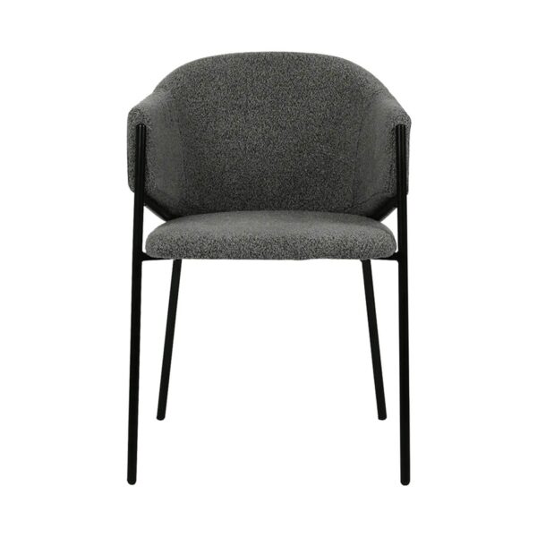 Silla Ninja | Asiento tapizado en microfibra | Patas metálicas | Diseño moderno | Silla de comedor