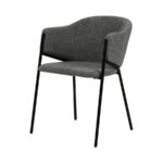 Silla Ninja | Asiento tapizado en microfibra | Patas metálicas | Diseño moderno | Silla de comedor