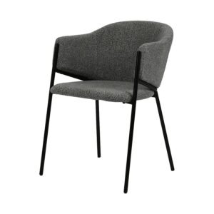 Silla Ninja Tapizada con Descansabrazos lateral – P428 GRAY