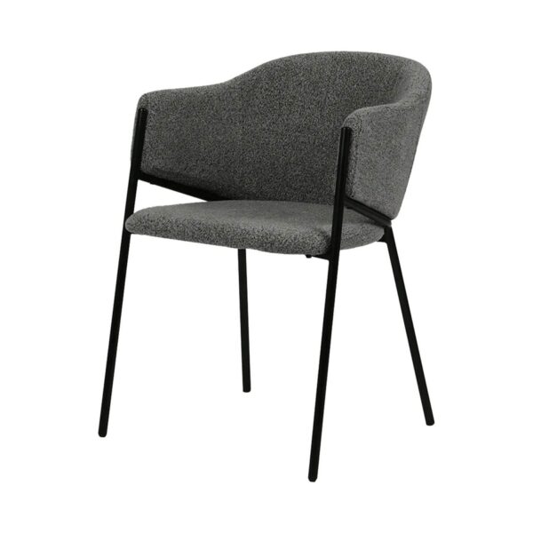 Silla Ninja | Asiento tapizado en microfibra | Patas metálicas | Diseño moderno | Silla de comedor