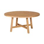 Mesa Redonda de Comedor para Exterior Amstrong 150cm | Madera Acacia