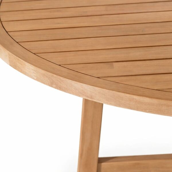 Mesa Redonda de Comedor para Exterior Amstrong 150cm | Madera Acacia