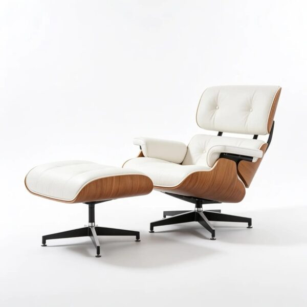 Sillon Eames Lounge Style 100% Cuero importado
