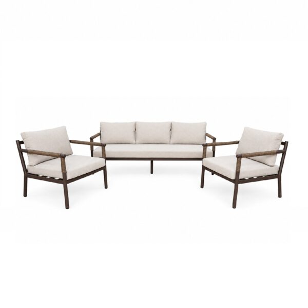 Sala Exterior Cardigans | Asiento Tejido | Estructura de acero