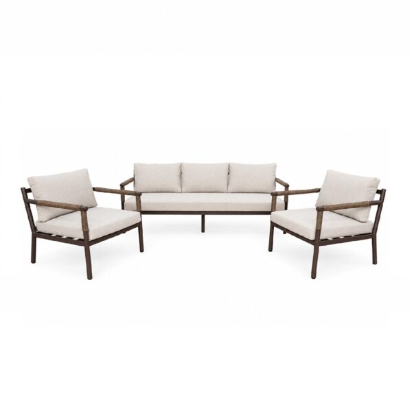 Sala Exterior Cardigans | Asiento Tejido | Estructura de acero