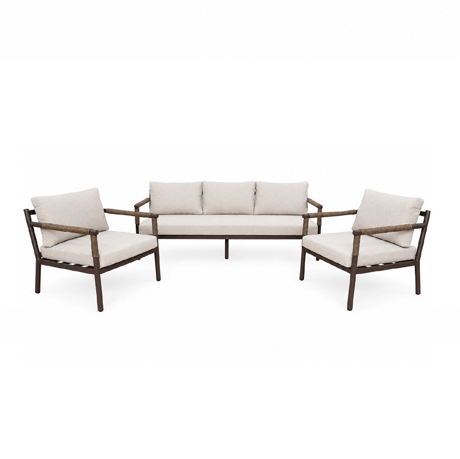 Sala Exterior Cardigans | Asiento Tejido | Estructura de acero
